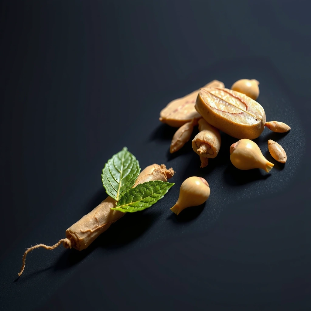 Pflanzenstruktur mit technischer Analyse